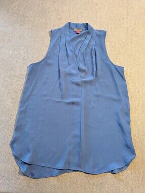 Vince Camuto Sleeveless V-Neck Camisole in Teal Blue Size Small